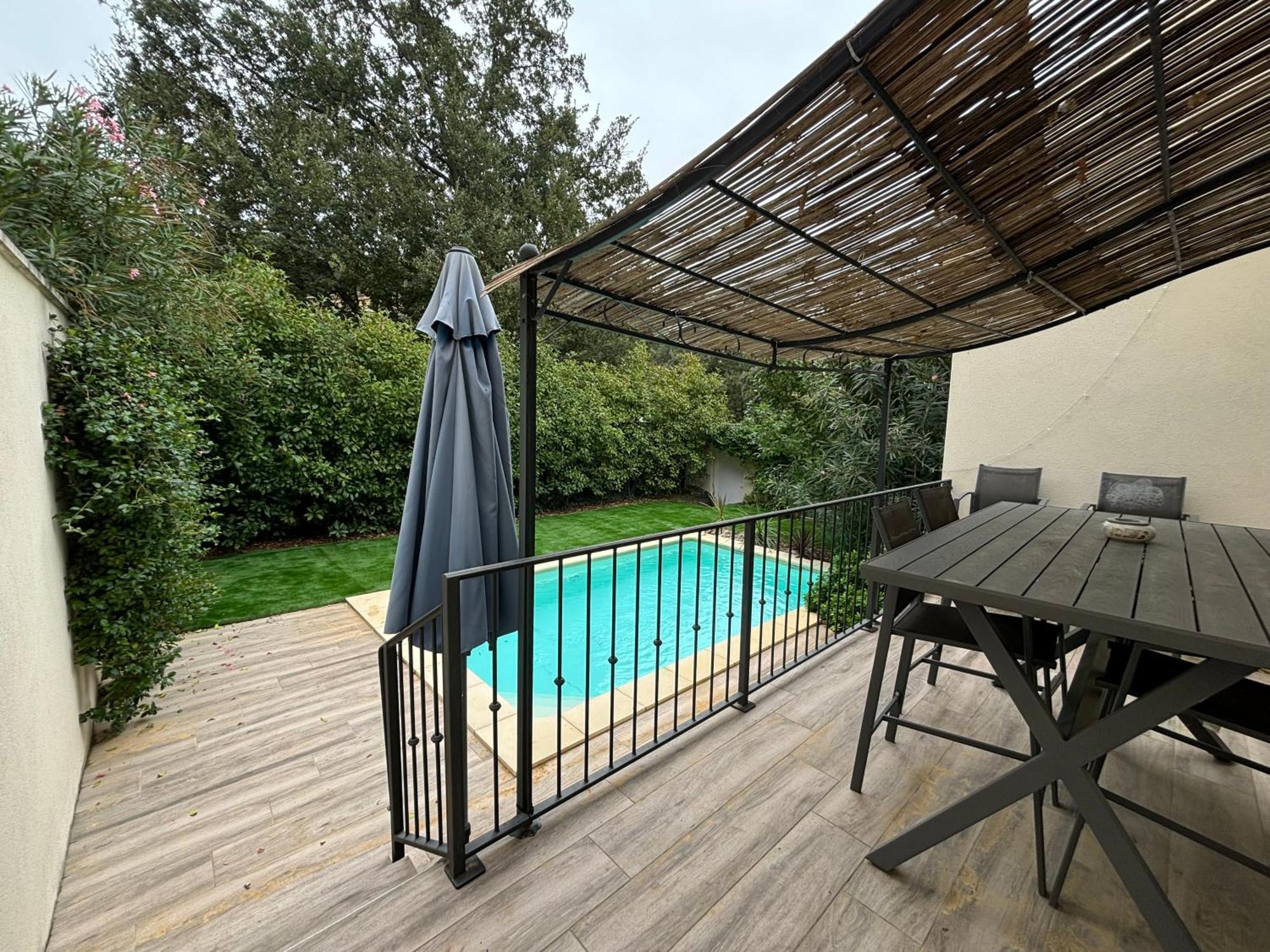 Les Jardins Du Castelas - Piscines, Jardins Et Spas Privatifs Uchaux Esterno foto